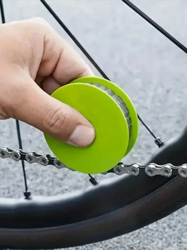AliExpress NONE Bike Chain Lubricator Bike Chain Oiler Lubricating Disc Bicycle Maintenance Tool Cycling Gear Roller Lubricant Bike Accessories