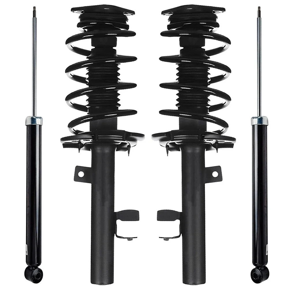 Car Front Pair Struts Coil Spring Rear Shock Absorbers Replacement for Ford