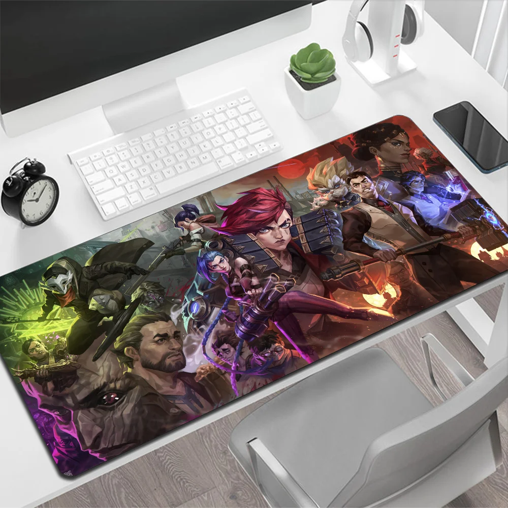 Arcane League of ATIONS End-Grand tapis de souris, tapis de jeu, PC Gamer, ordinateur, polymères, grand tapis, média, clavier, bureau