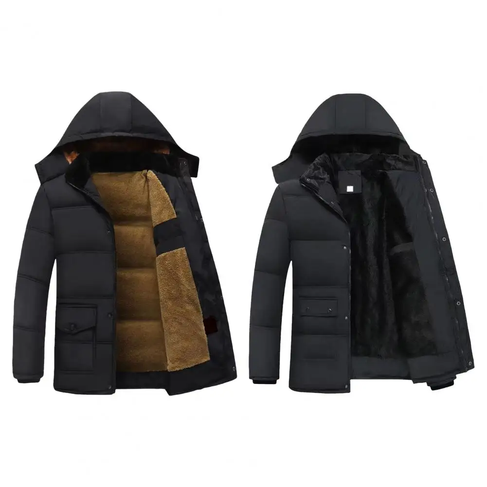 Chaqueta de hombre con cuello levantado Parka para hombre nueva chaqueta de invierno chaquetas cálidas de lana abrigo de ocio de negocios para hombre abrigo de béisbol