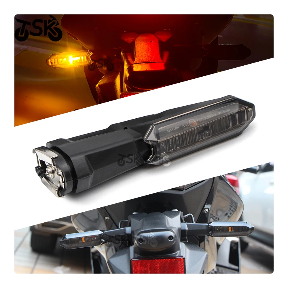 For Kawasaki Z900 Z1000 Z800 Z750 Z650 Z300 Z400 Z125 Motorcycle LED Turn Signal Indicator Lights Blinkers view 2