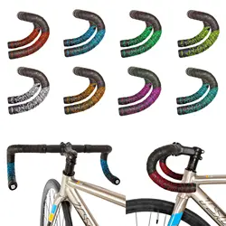 Chrysanthemum pattern Road Bike Bar Tape Gradient Color Handlebar Tapes EVA/PU Soft Anti-Vibration Wrap Tape Durable Bar Bartape