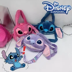 New Disney Cartoon Stitch Bags Plush Cartoon Backpack Girls Cute Purse Ins Shoulder Women Messenger Bag Parent-Child Gift Wallet