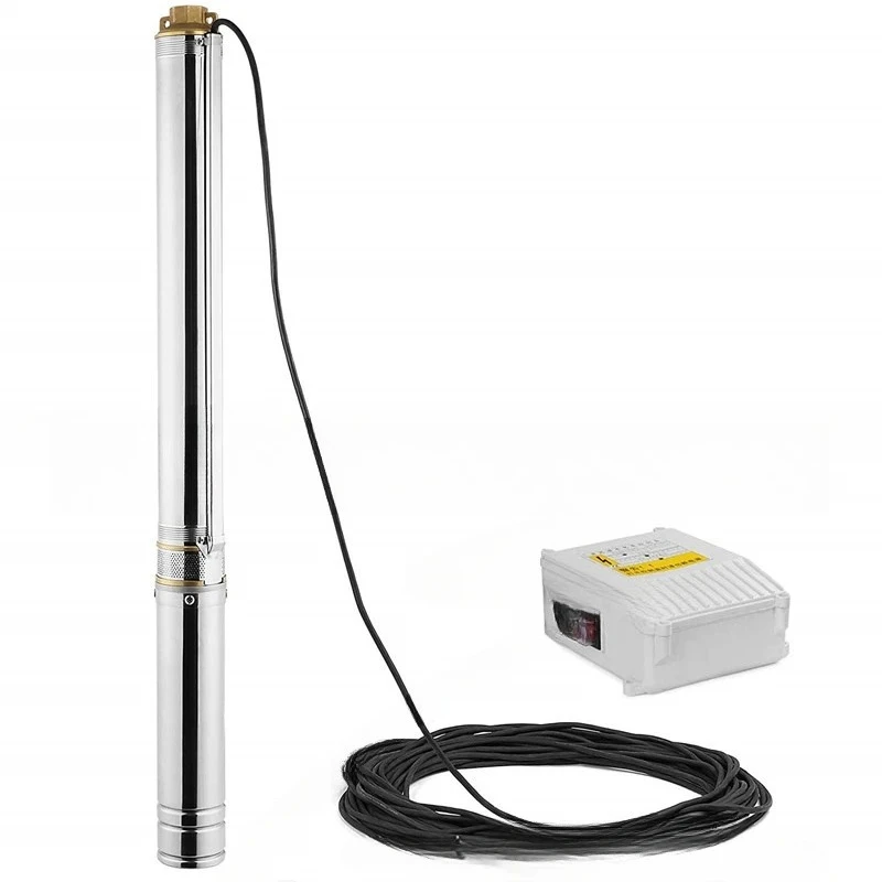 Stainless Steel Submersible Pump Deep Well Pump Household Agricultural High Pressure Pump