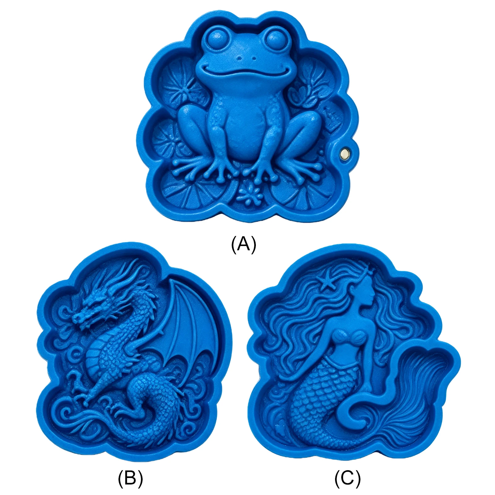 DIY Garden Walkway Decor Mould Reusable Silicone Concrete Stepping Stone Dragon Frog Path Craft Mould