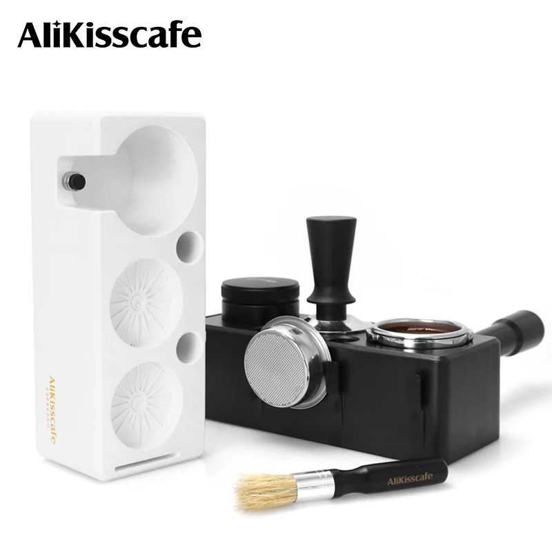 Kaffee Tamping Station 51mm 54mm 57 58mm Portafialter Halter Stehen Matte Für Delonghi Breville E61 Espresso Zubehör barista Werkzeug