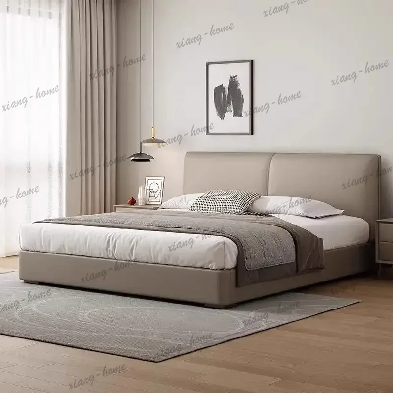 LJY Ornament Dresser Bed Frames Wardrobe Headboards Modern Bedroom Double Bed Mattress Japanese Cama Abatible Pared Furniture