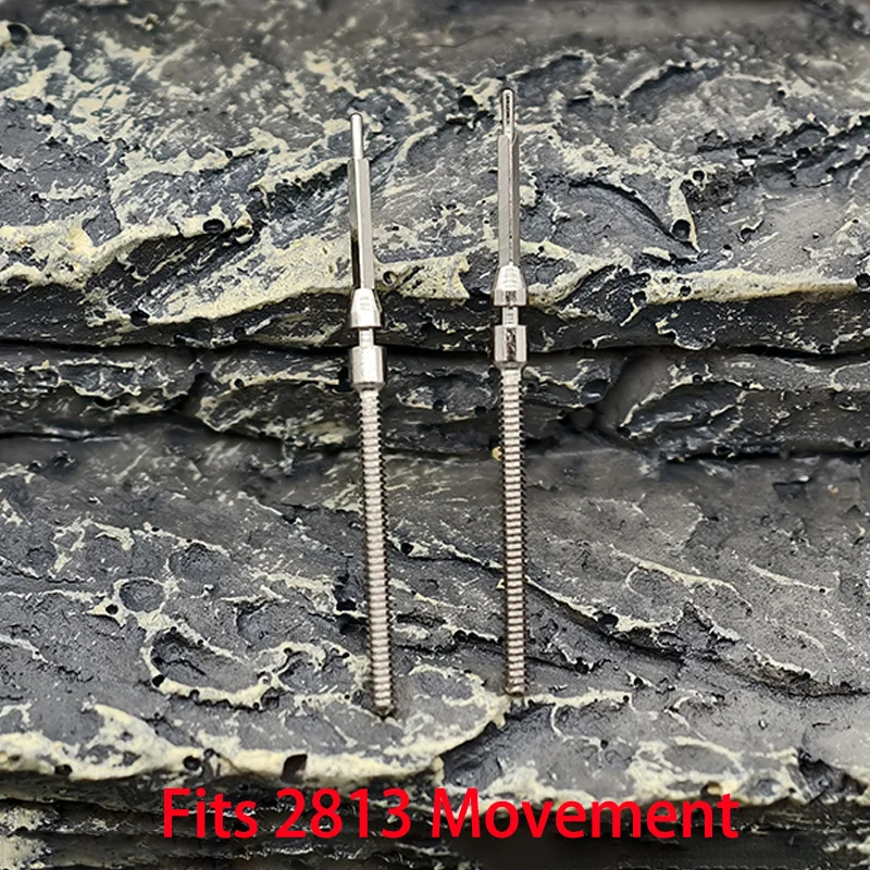 2PCS/4PCS 2813 스테인리스 스틸 크라운 무브먼트 크라운 스템 2813 자동 기계식 무브먼트 스템 수리 부품에 적합