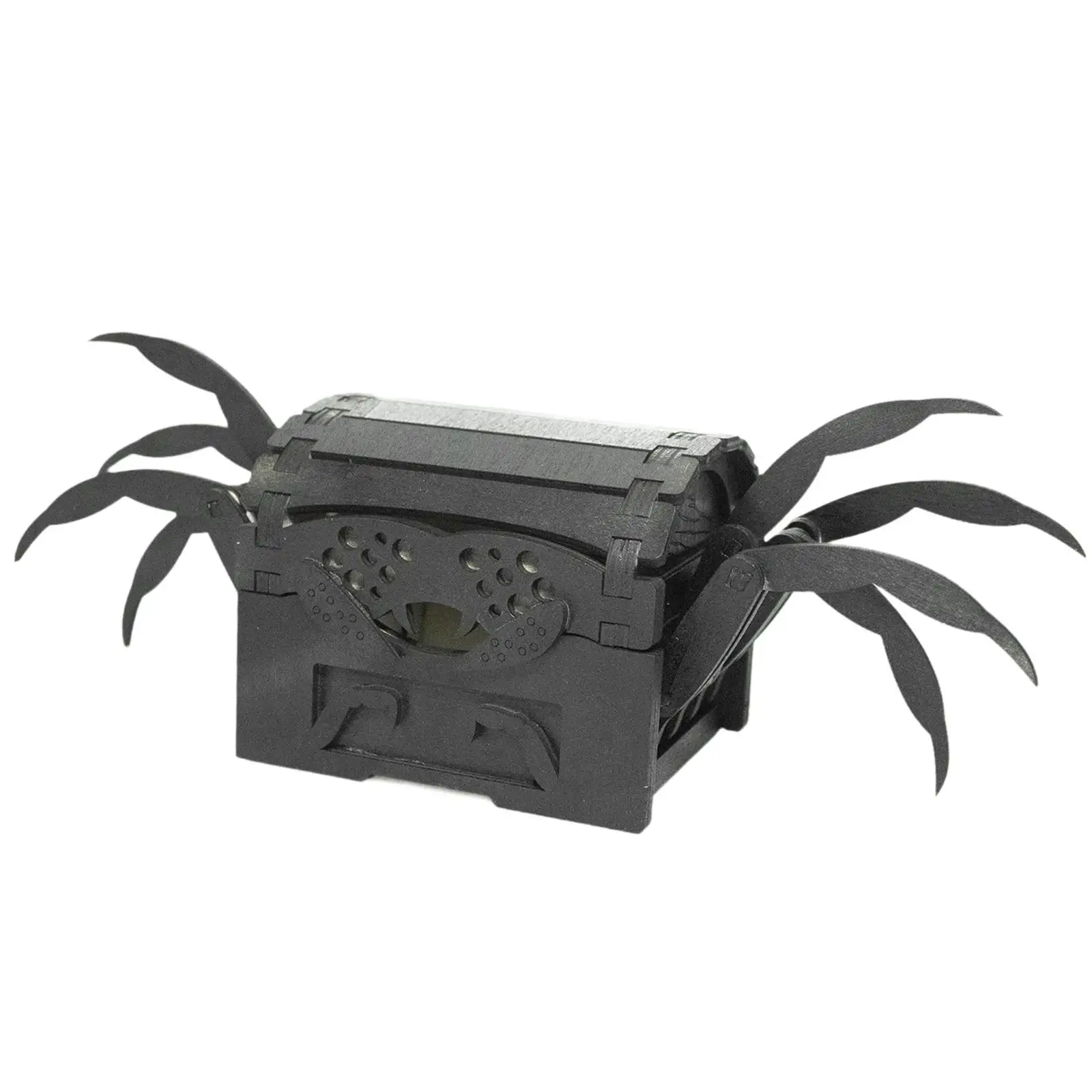 Halloween Storage Box Tabletop Centerpiece Realistic Crafts Collection Wooden