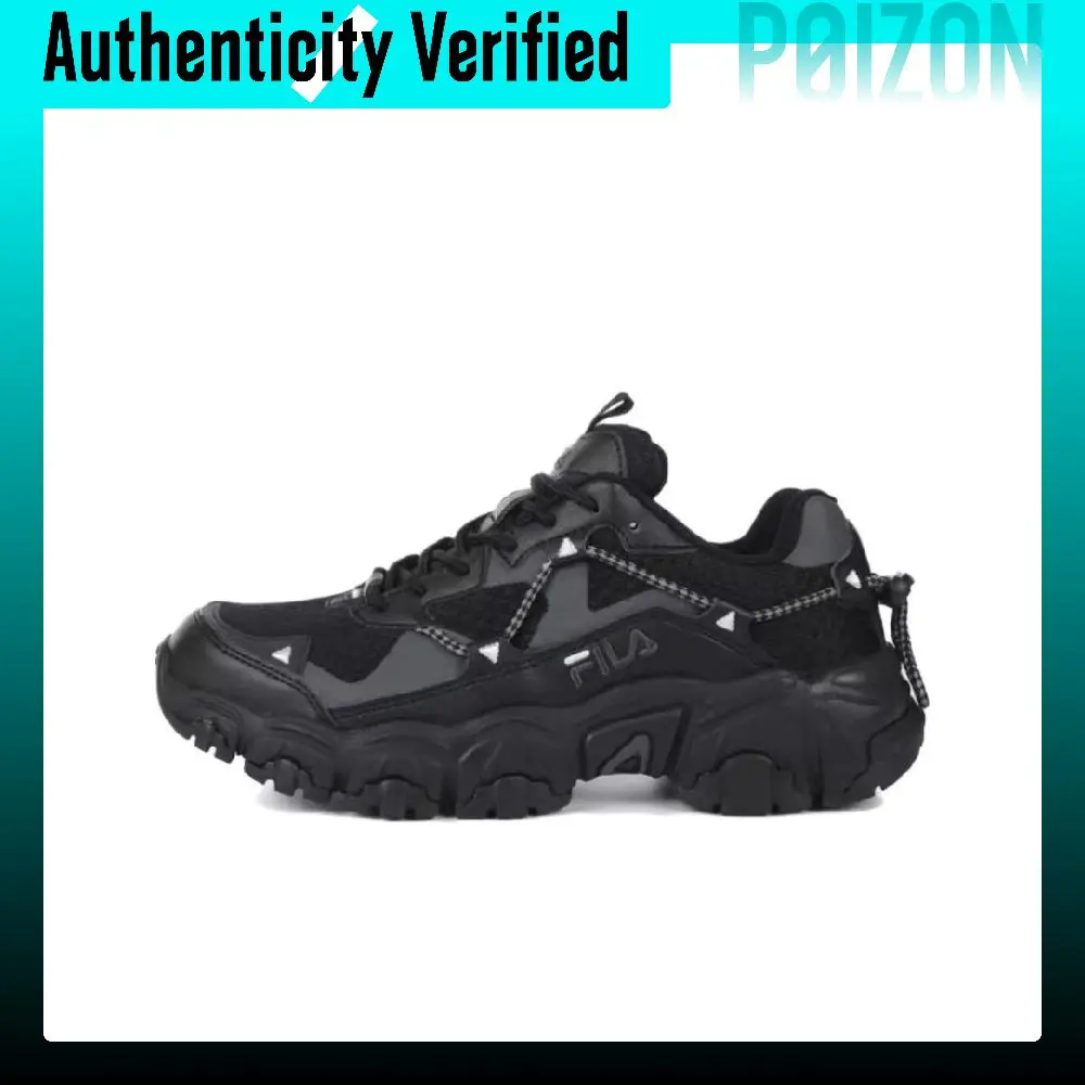FILA Fluid Scarpe da ginnastica basse chunky unisex nere per aumentare l'altezza, 25a edizione 1JM02570H-001