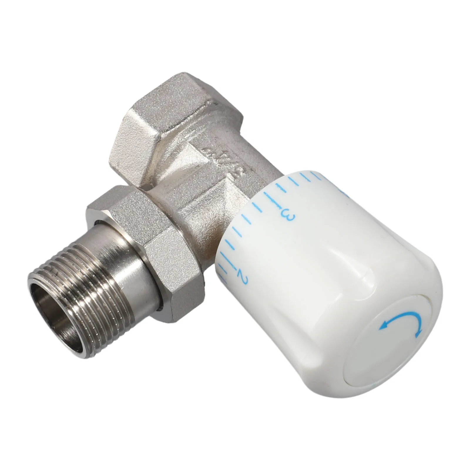 Thermostatic Radiator Valve 15mm x 34 with Integrated Sensor and Temperature Protection for Energy Efficient Home Heating