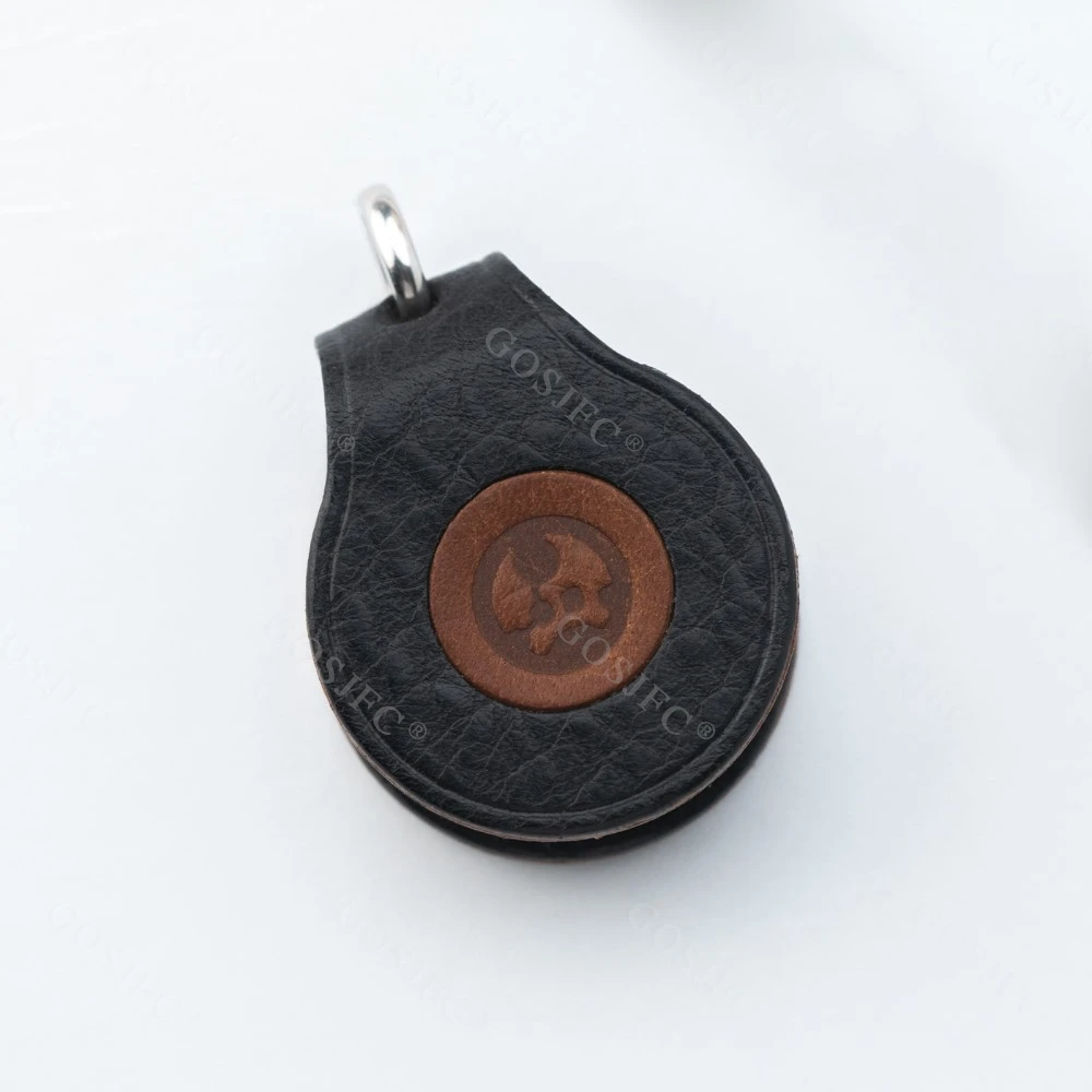 LAUTIE couverture en cuir magnétique mécanicien-I L taille collier pendentif jouet sac de rangement Fidget Spinner Fidget jouets pour adultes