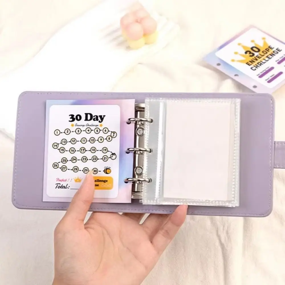 

Книга-вызов из искусственной кожи с отрывными листами, водонепроницаемая 30-конвертная папка-переплет с несколькими карманами для экономии денег