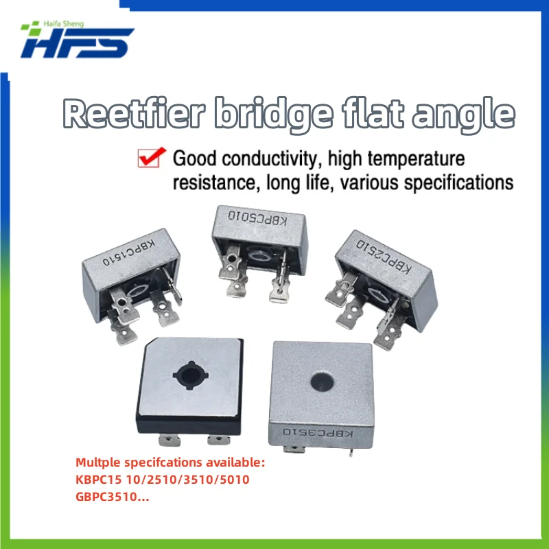 

KBPC5010 KBPC3510 Rectifier Bridge Stack KBPC1010/1510/2510/610 GBPC3510 Diode Rectifier 50A1000V Bridge