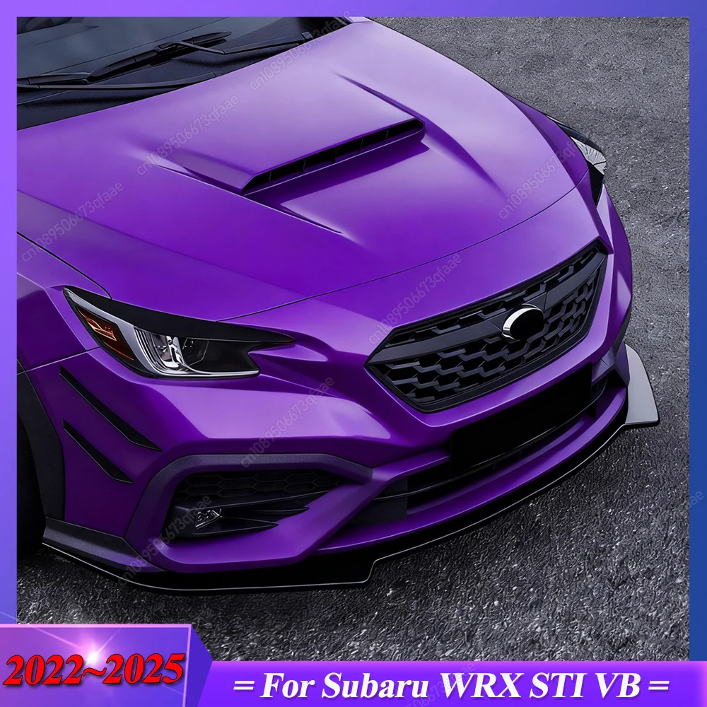 

Для Subaru WRX STI VB 2022 2023 2024 2025+ ABS глянцевый черный автомобильный передний бампер спойлер для губ диффузор сплиттеры Bodykits тюнинг