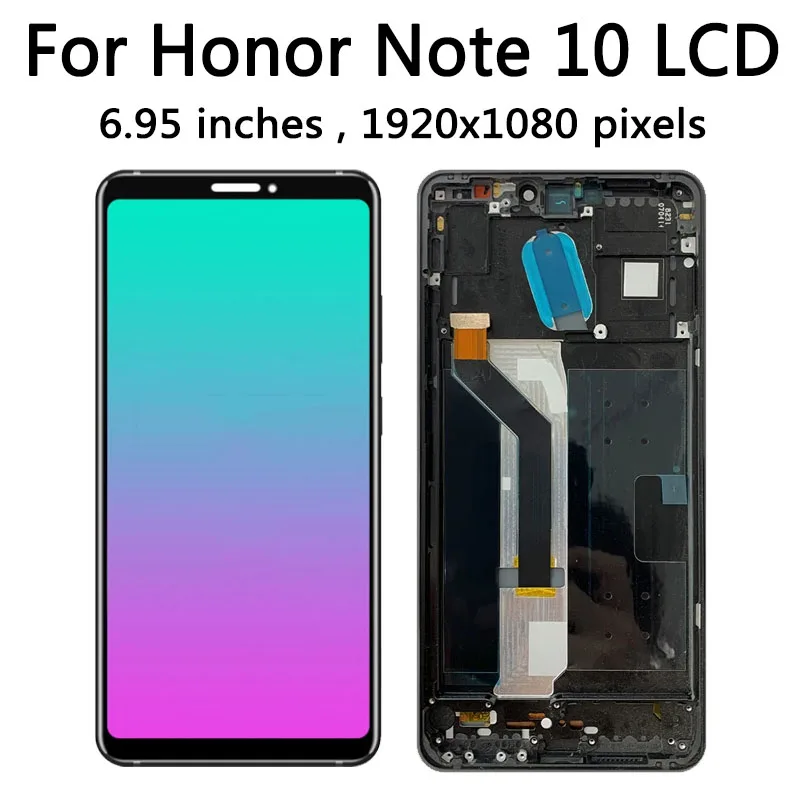 RVL-AL09 Display Screen For Huawei Honor Note 10 LCD Display Touch Screen with Frame For Honor Note10 Display Replacement