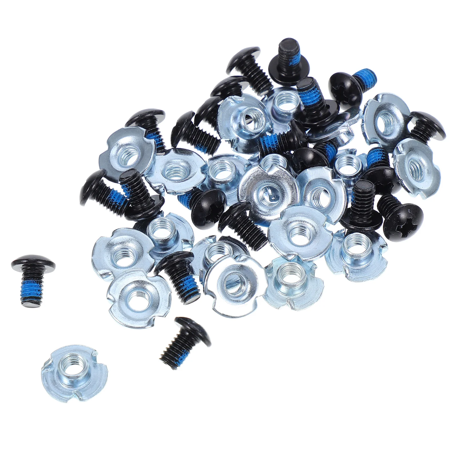 20 مجموعة من مشبك التزلج المضمن، وسادات متينة مضادة للتآكل، هيكل لولبي آمن، ملحقات تزلج على الجليد