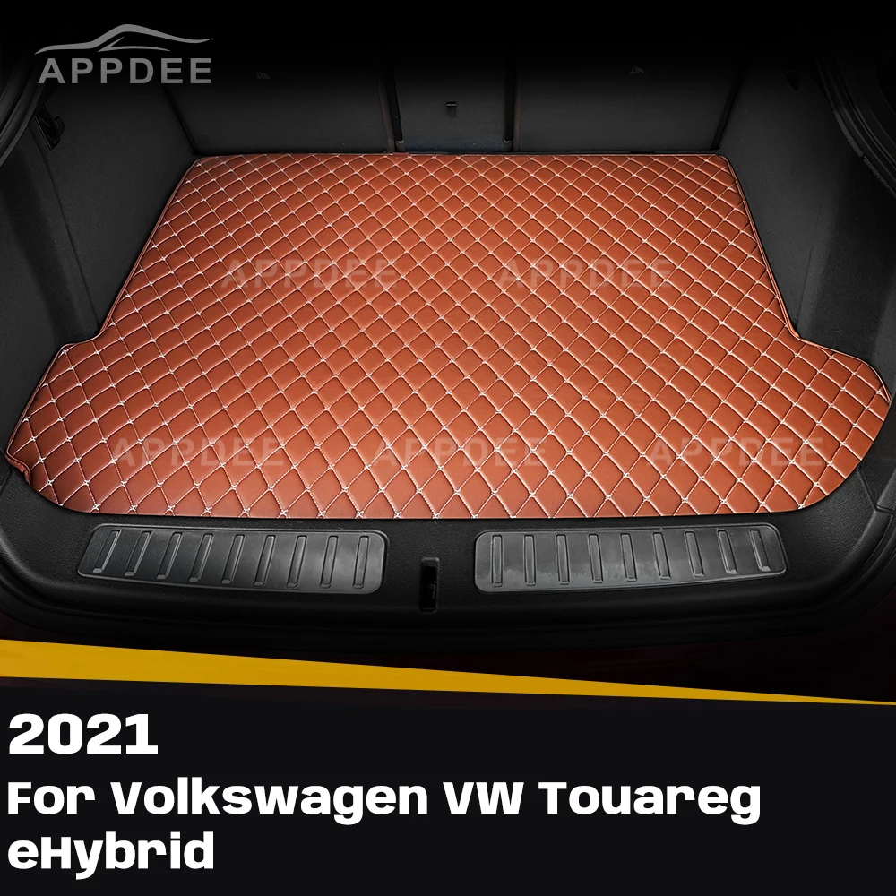 

For Volkswagen VW Touareg eHybrid 2021 Custom Car Trunk Mat Anti-dirty Pad Protective Pad Cargo Liner Auto Interior Accessories