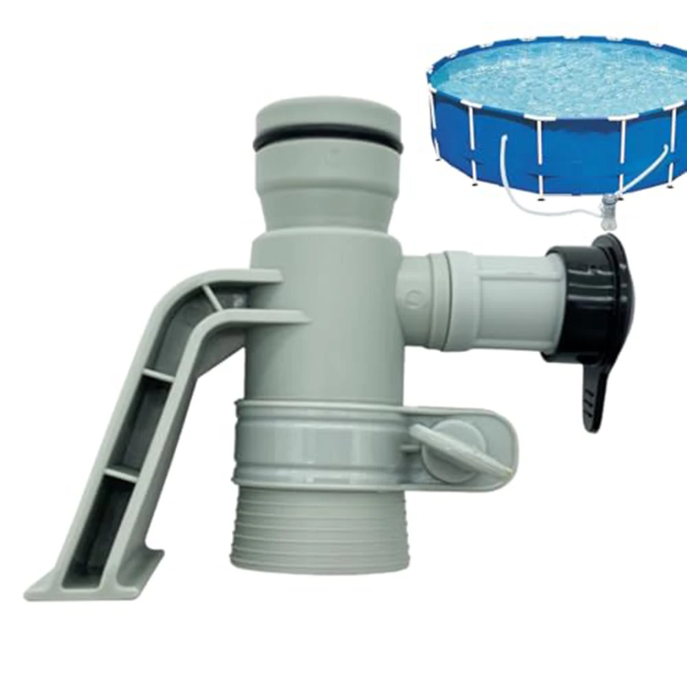 Valve à piston de réservoir de piscine en plastique, avec adaptateur de tuyau 637R 12363, remplacement pour réservoir Intex pour système de Valve à piston de piscine au sol