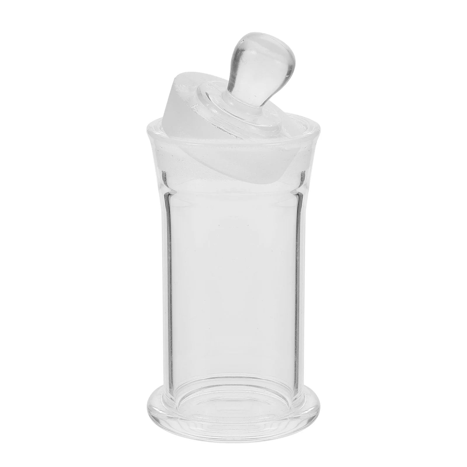 

Sample Bottle Clear Glass Laboratory Bottle Solid Base Stable Placement for Science Research Chemistry Specimen Storage