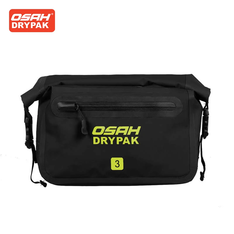 OSAH Black Waist Bag Waterproof Package 3L High-Capacity Cycling Motorcyle Riding Bag Fanny Pack For Outdoor Sports Travel