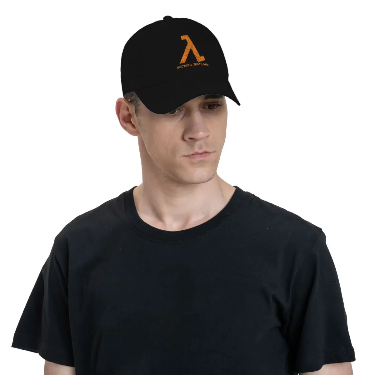 Lambda Orange Grunge Baseball Cap Sunscreen Hat Man For The Sun Dropshipping Golf Hat Man Women Hats Men's
