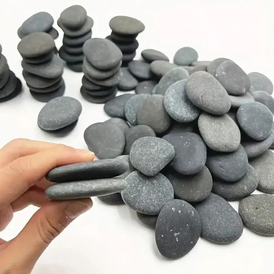 5/10pcs Flat Painting Rocks Supplies DIY Flat Stones for Painting Art Crafts Decoration Outdoor Garden Home  Vase Fillers