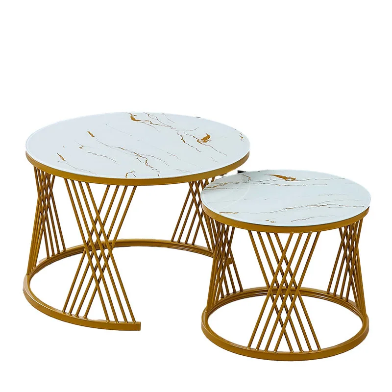 Simple high-end coffee table household living room sofa size coffee table combination manufacturer supply store reception coffee