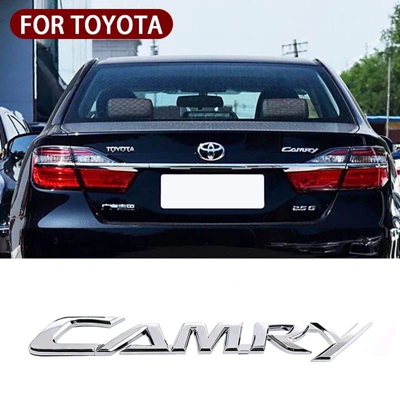 1PCS ABS Car Body Trunk Emblem CAMRY Logo Sticker For Toyota CAMRY 2006-2018 Badge Auto Rear Letter Decal Exterior Accessories