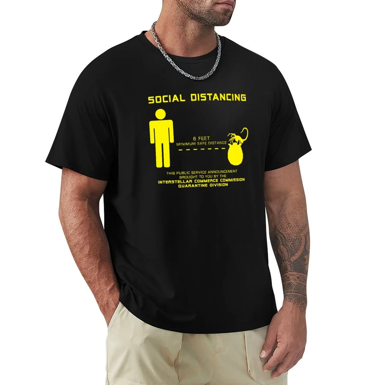Social Distance Hugger - yellow T-Shirt Quick Dry Light Sports T-Shirt