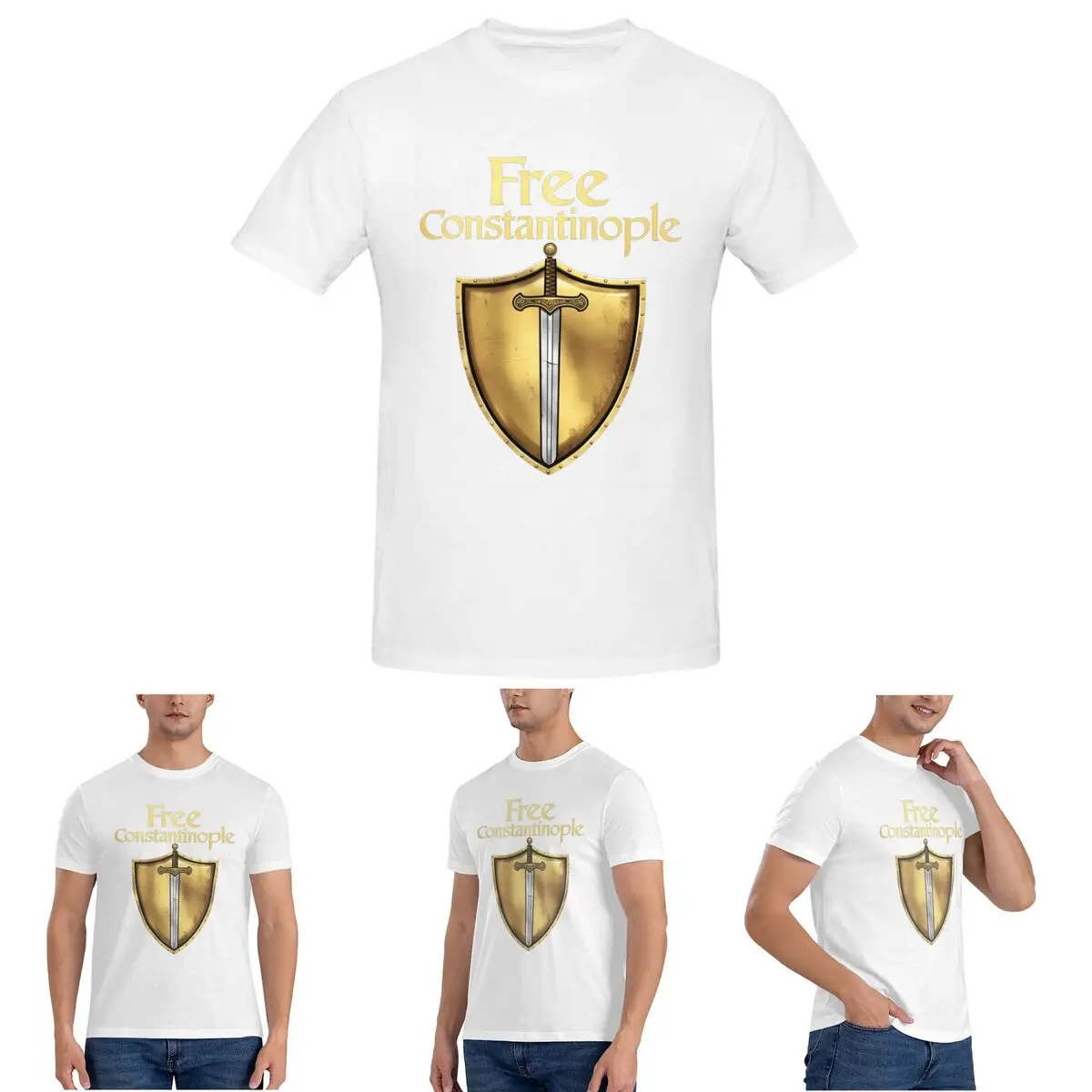 

Free Constantinople Bold Historical Statement футболка для мужчин, хлопковые футболки больших размеров, мужские футболки с коротким круглым вырезом, летняя одежда