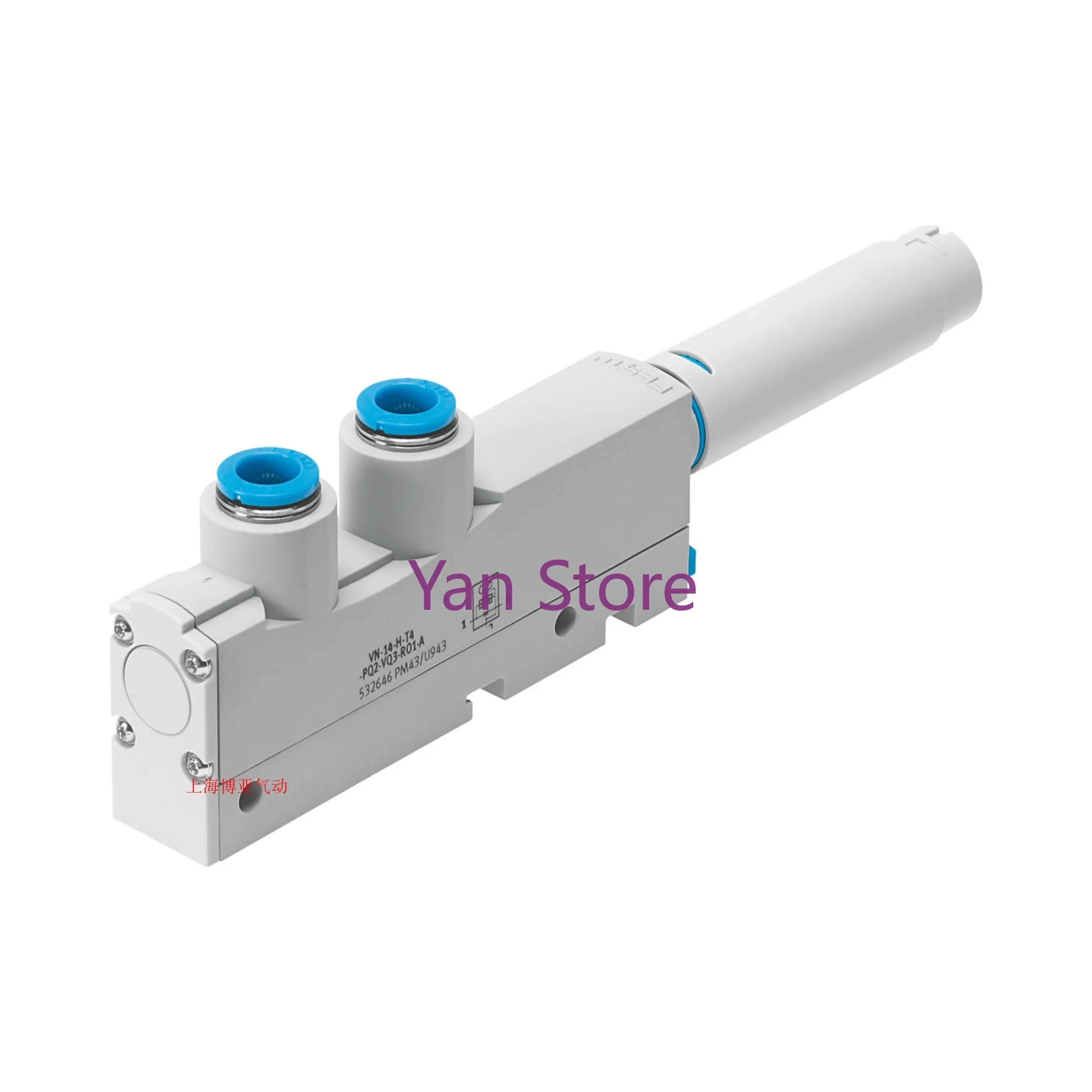 Compatible with FESTO vacuum generator VN-14-L-T4-PQ3-VQ3-Ro2-M532644 532645 532646.
