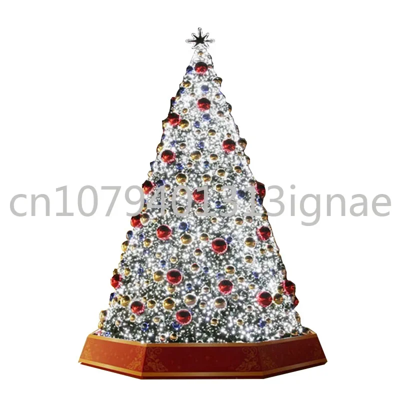 Outdoor commercial super-large christmas tree decoration luminous magic color simulation Christmas tree set