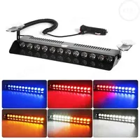 Super 1PC 12 LED Car Strobe Lights Flashing Warning Signal Beacon Waterproof Emergency Strobe Windshield Trailer Vehicle Indicat