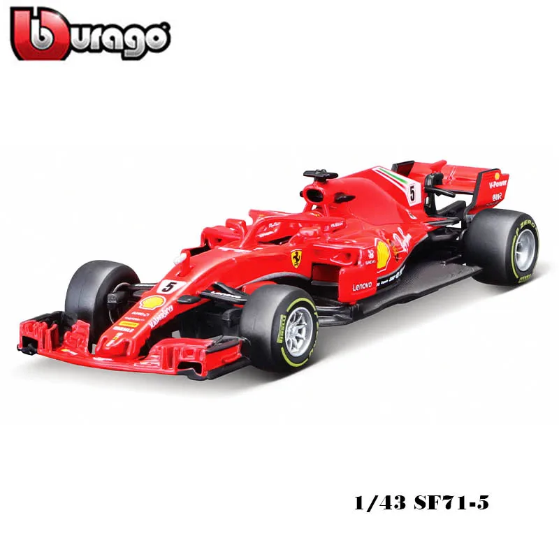 Bburago 1:43 2016 Ferrari F1 SF70 #5 #7 Sebastian Vettel Alloy Luxury Car Die Cast Car Model Toy Collection Gift