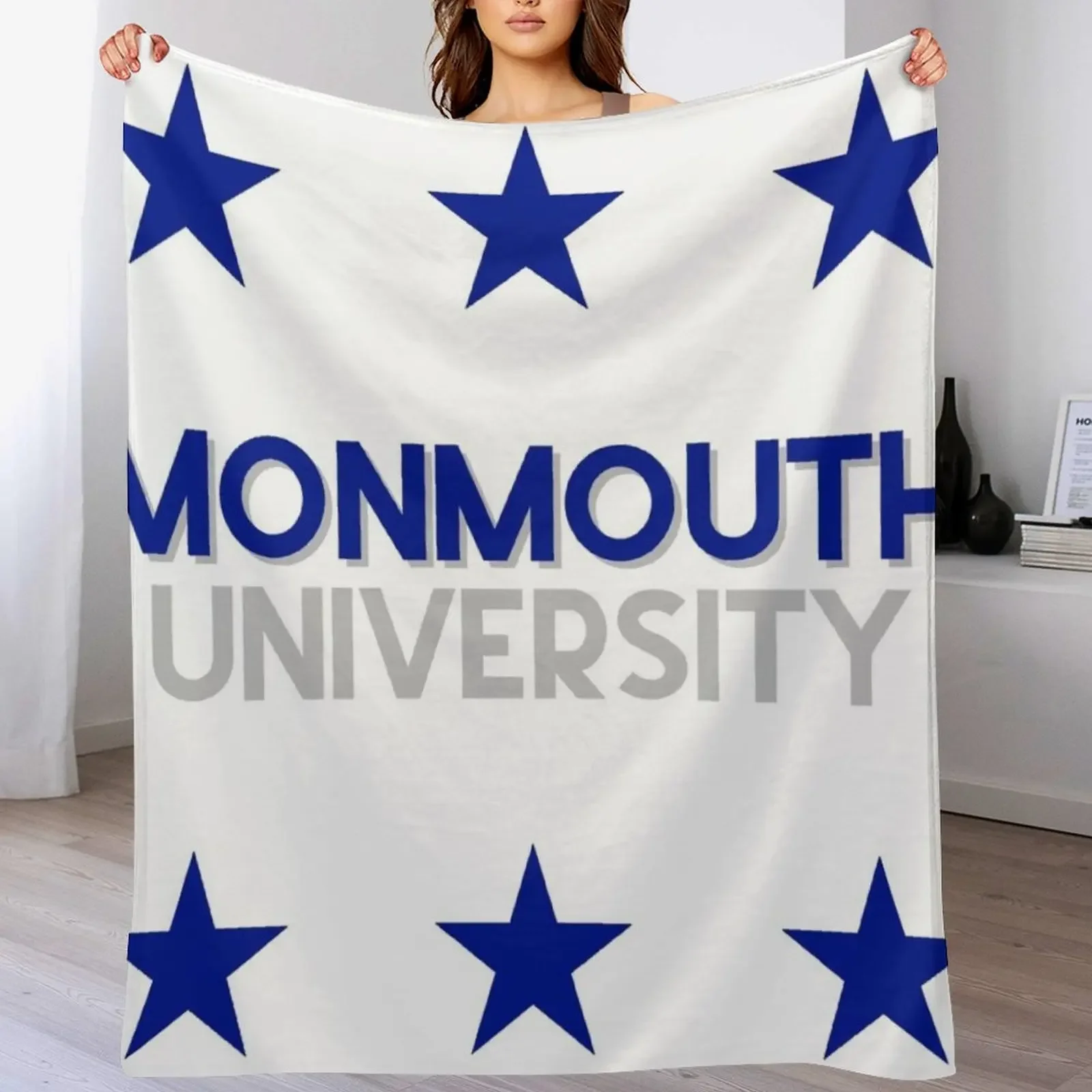 

Monmouth University Throw Blanket Summer Beddings valentine gift ideas halloween Cute Blankets