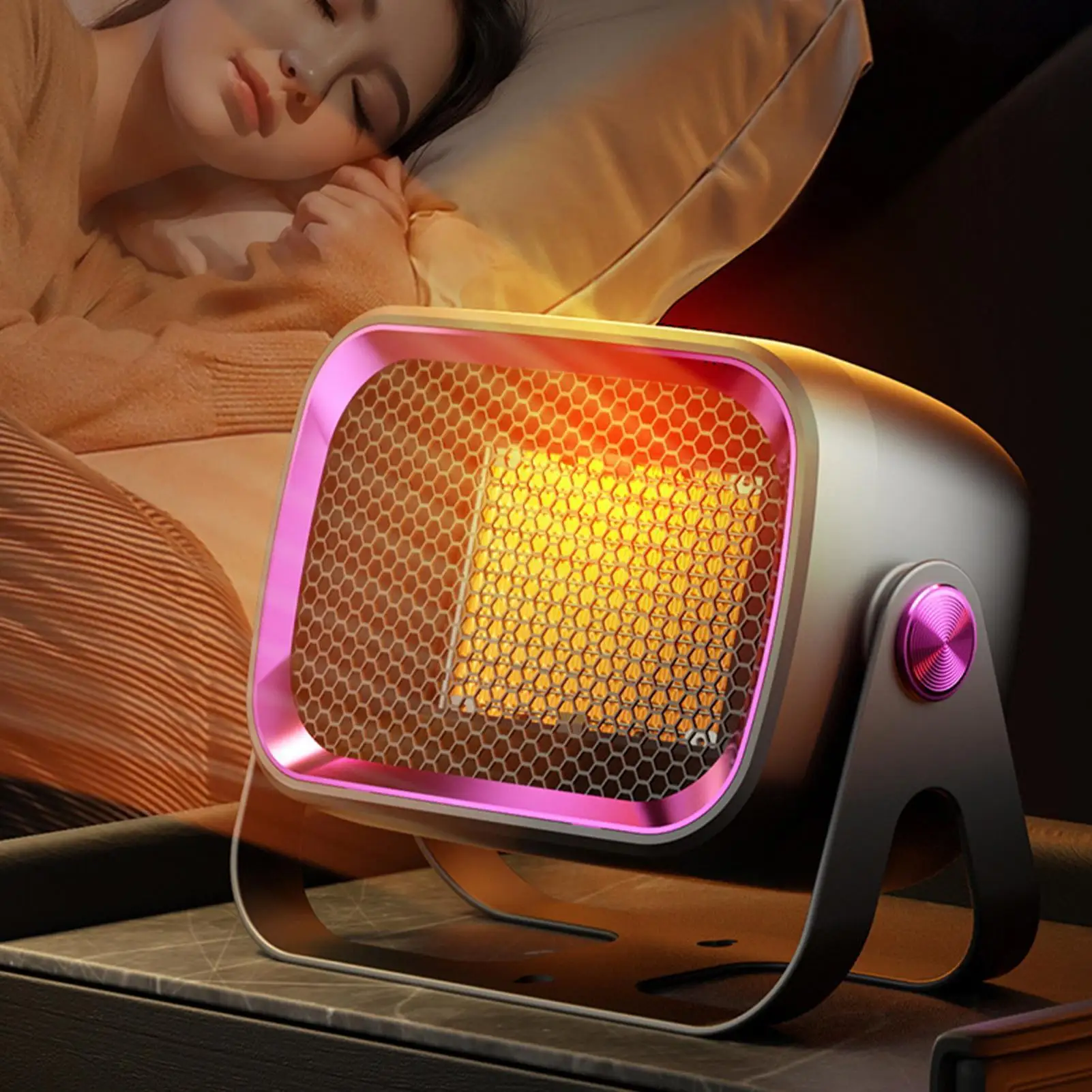 

Desk Heater PTC Ceramic Electric With Overheat Protection Portable Heater Energy Saving Heating Fan For Home Bedroom Living Room