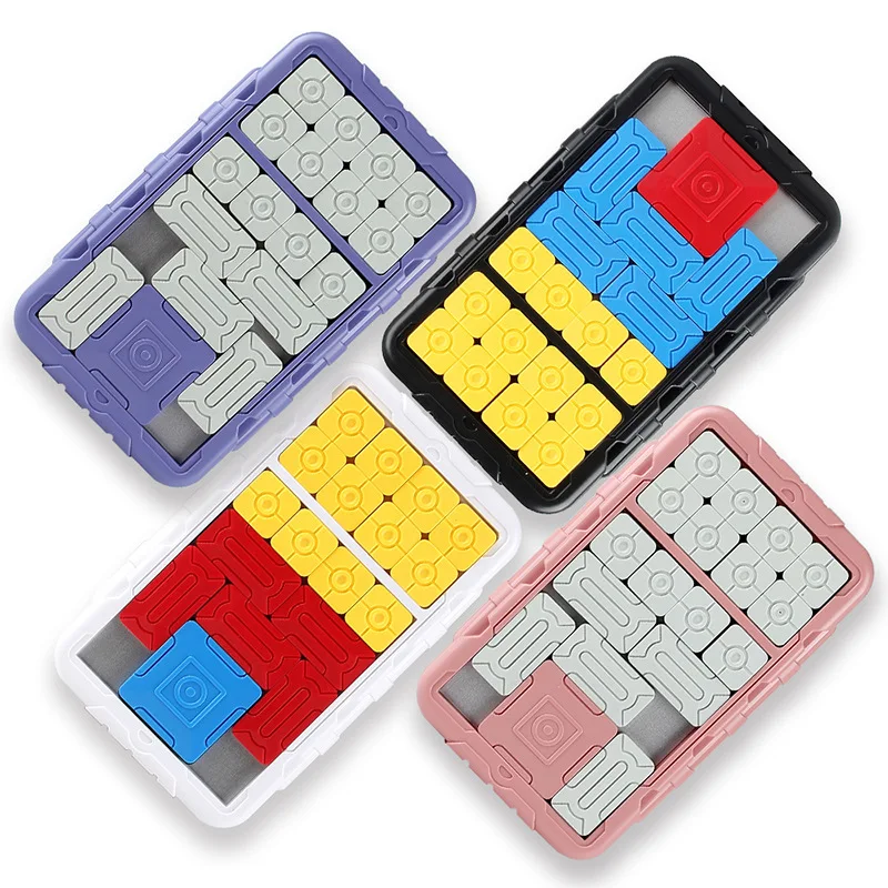 Intelligentes Huarongdao-Schiebepuzzle für Kinder, interaktives logisches Denkspiel für Eltern und Kinder, frühe Bildung, geistiges Spielzeug
