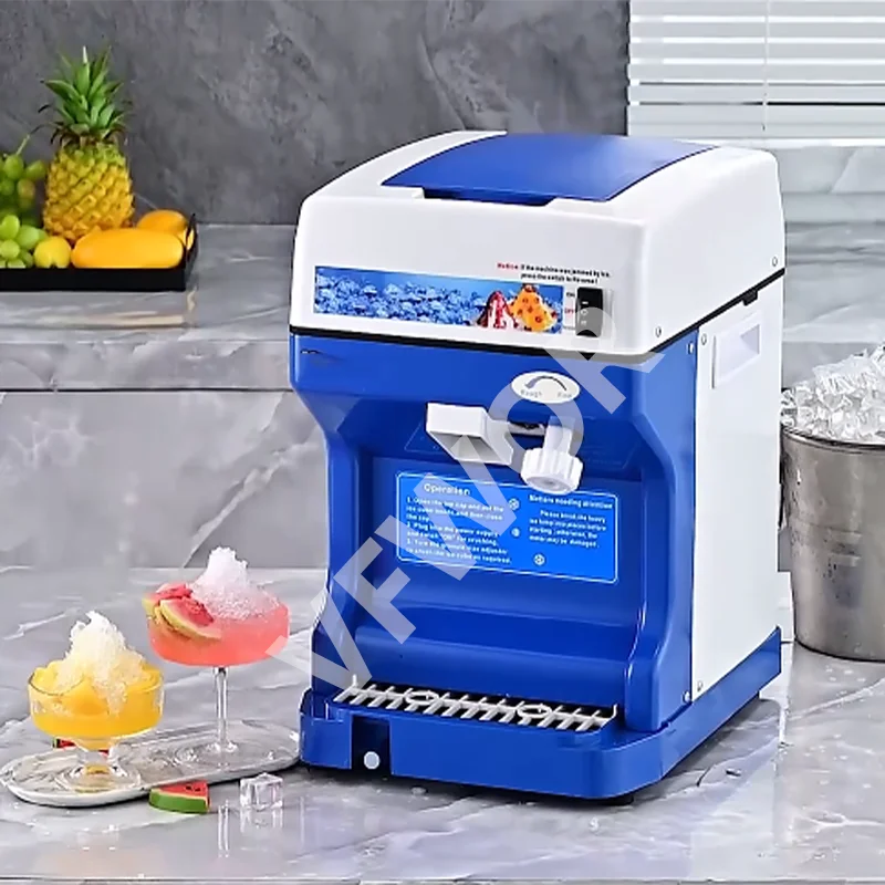 Commercial 220V Snow Cone Blender Ice Crusher Machine Block Ice   Shaver Machine