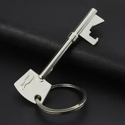 Key Portable Bottle Opener Beer Bottle Can Opener Hangings Ring Keychain Kitchen Tool Simulated Metal Key Keychain Bottle Opener