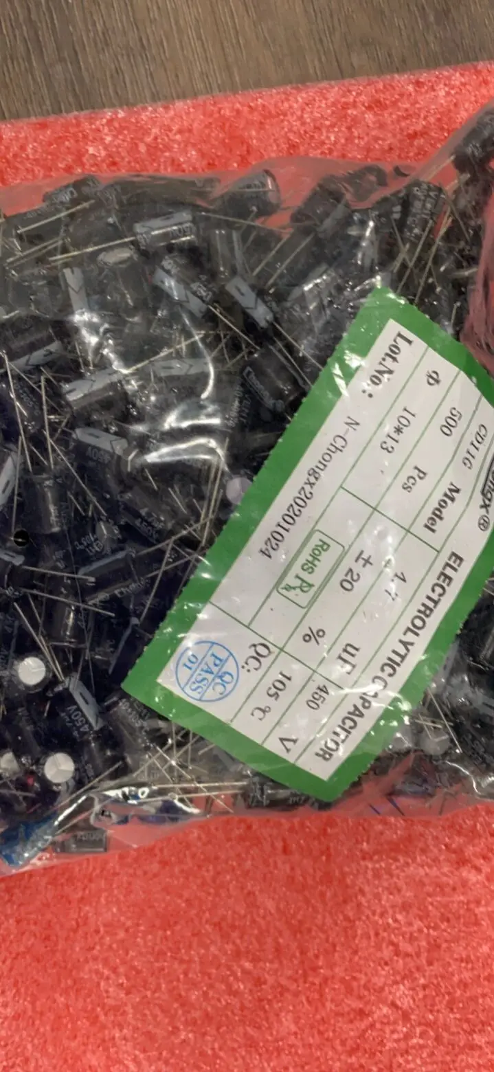 

450 the v4 7 uf 4 7 uf450v aluminum electrolytic capacitor 13 10 * 10 * 16 10*17 450V4.7UF