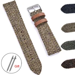 Nylon Leather Strap 18mm 20mm 22mm Band Quick Release Soft Sport Comfortable Bracelet for Seiko Bracelet Replacement Watchbands