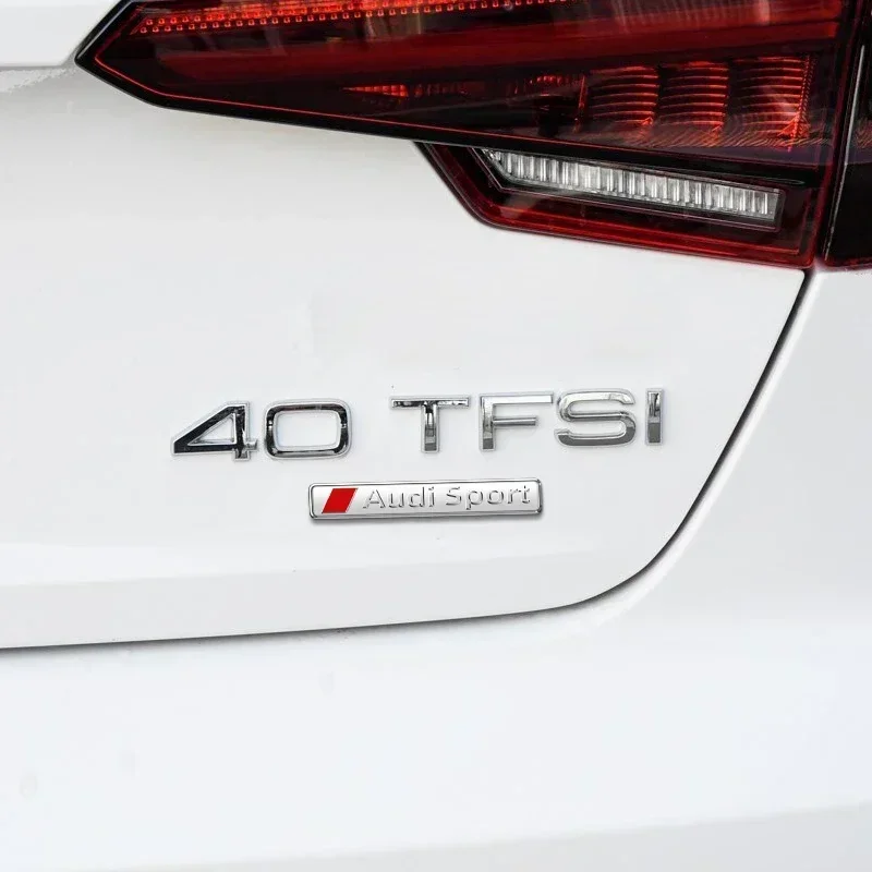 Car Styling Audi Sport Emblem Auto Body Fender Decoration Trunk Sticker For Audi A4 B9 A3 8P 8l Q3 A5 A6 C6 C7 S5 S4 RS TT MK2 view 3