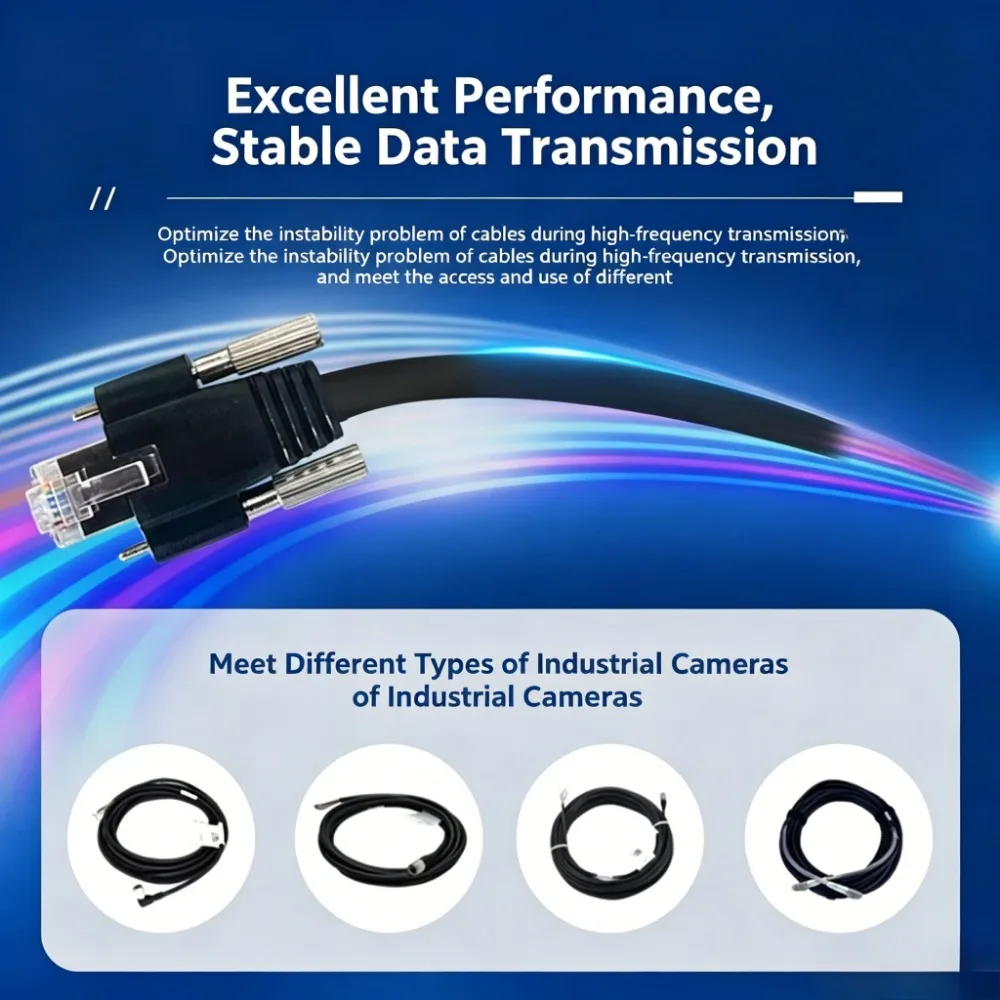 HIKROBOT Original MV-ACG-RJ45s Gigabit Cat5e Industrial Camera Cable Suitable for Hikvision Machine Vision Cameras view 2