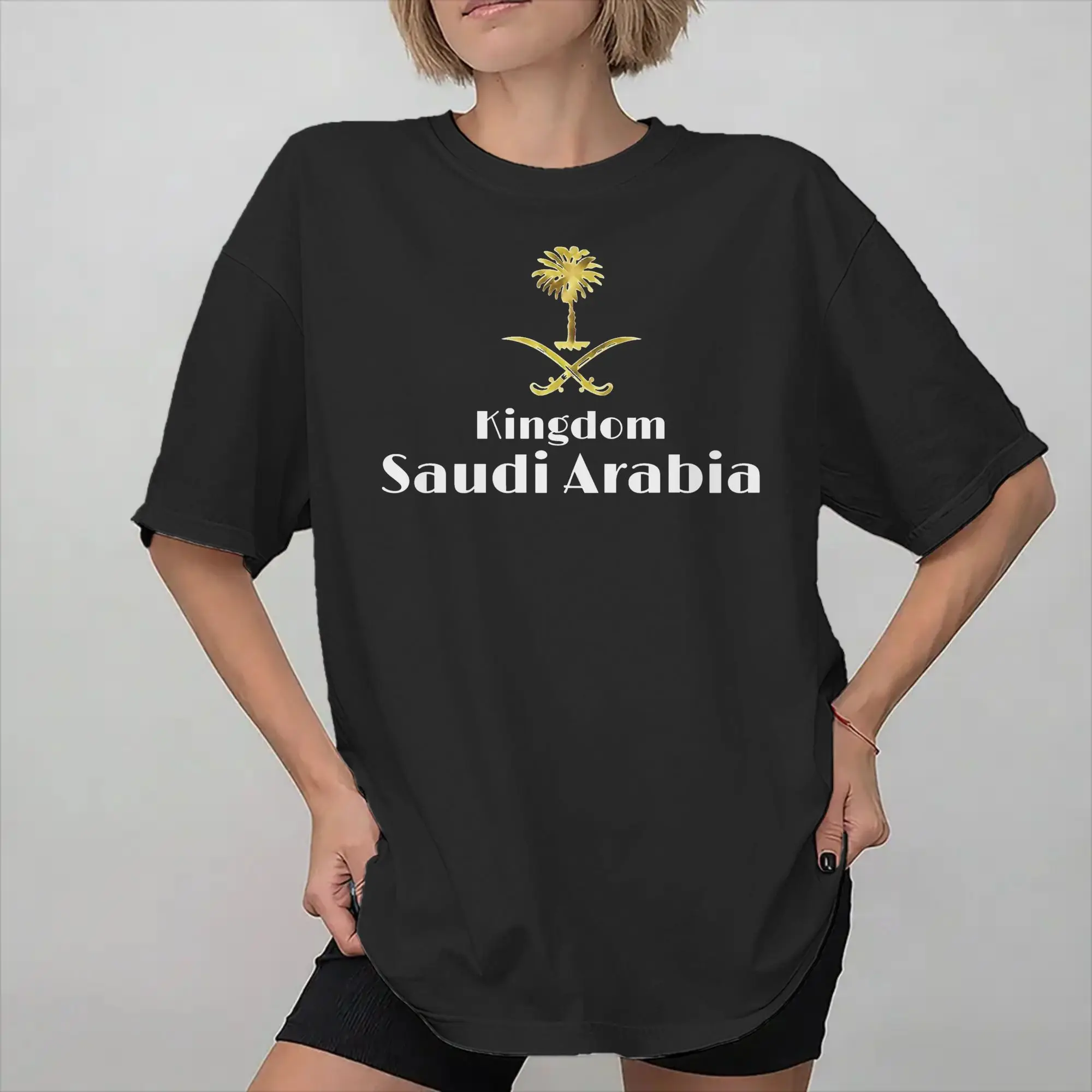 Kingdom Saudi Arabia Tee Shirt for Men Women Graphic Printed T Shirts Saudi National Day  Cotton Clothing