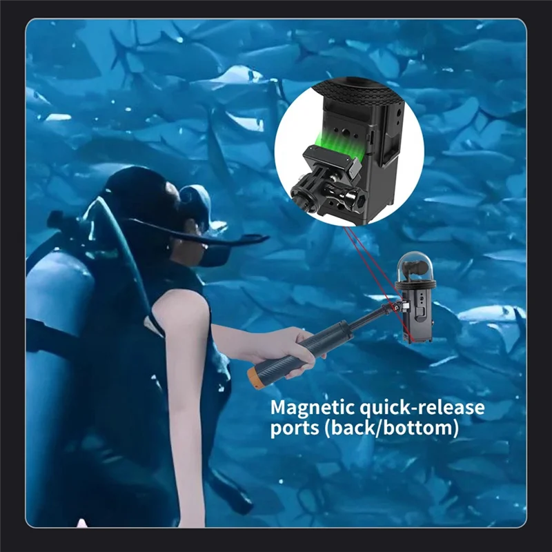 

A33T-For DJI Osmo Pocket 3 Gimbal Camera Waterproof Shell Quick Installation Expansion 80 Meters Deep Sea Diving Shell
