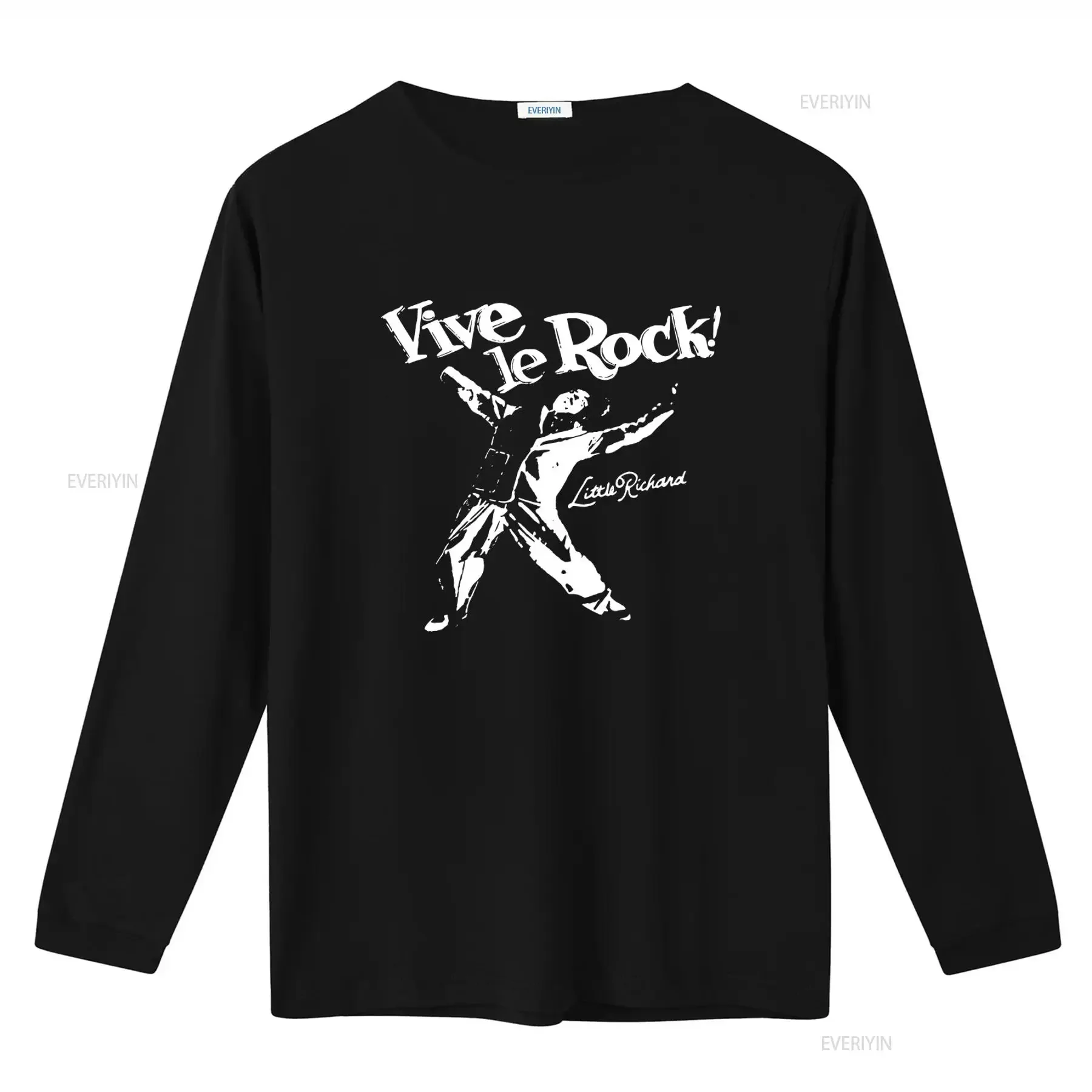 Vive Le Rock Little Richard Punk 1977 T Shirt Music Fan  vintage Washed Soft designer clothes Stretched streetwear homme