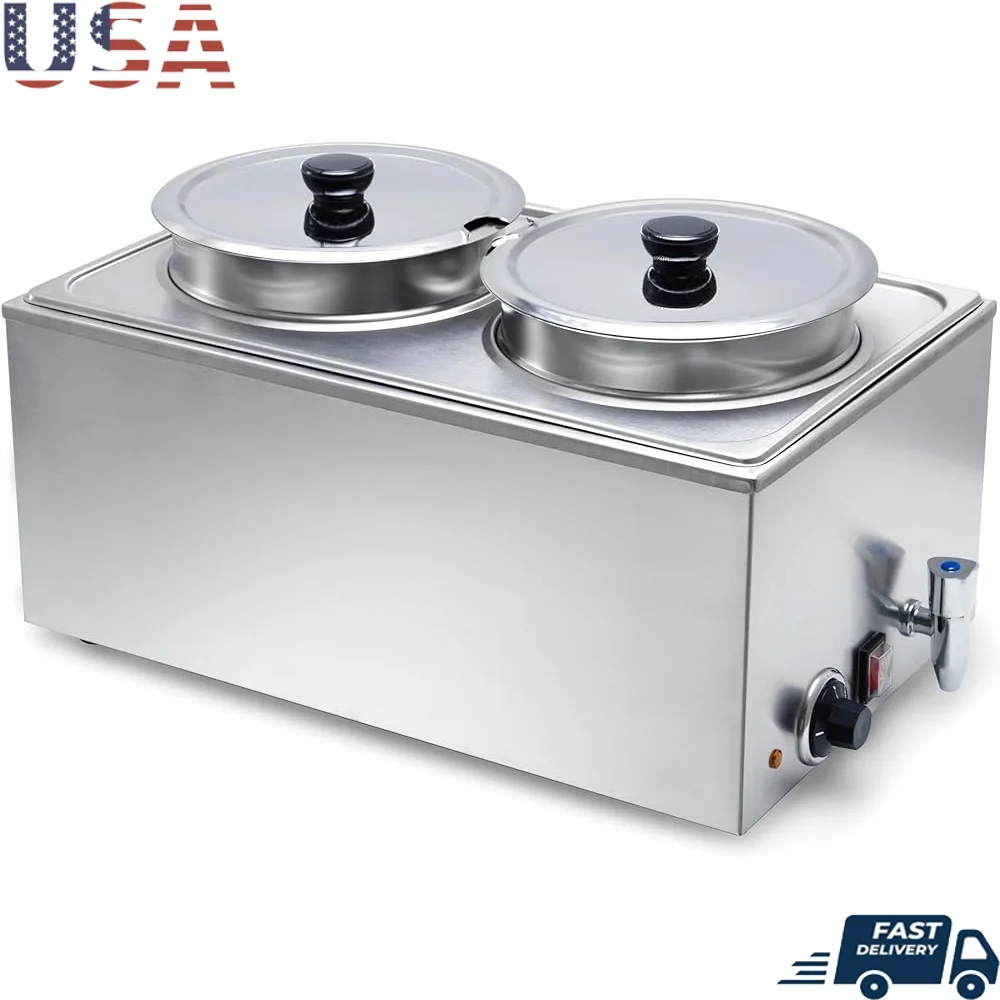 

Коммерческий подогреватель еды Bain Marie из нержавеющей стали для шведского стола, кейтеринга ETL CE ROHS, легко чистящееся сверхмощное ресторанное оборудование
