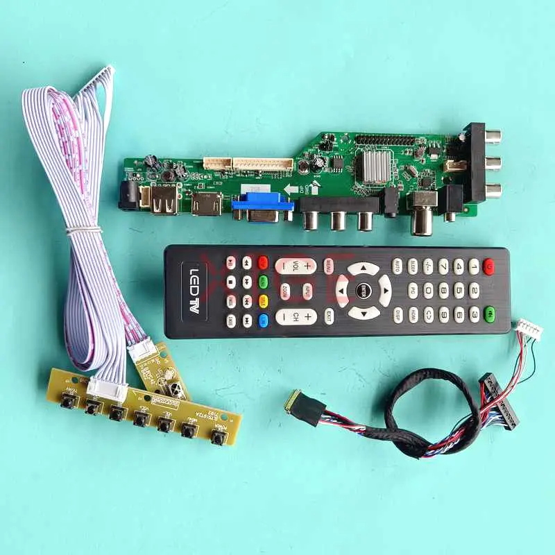 Controller Driver Board For LTN140KT01-001 LTN140KT01-301 DIY Kit DVB-T/C 1600x900 14