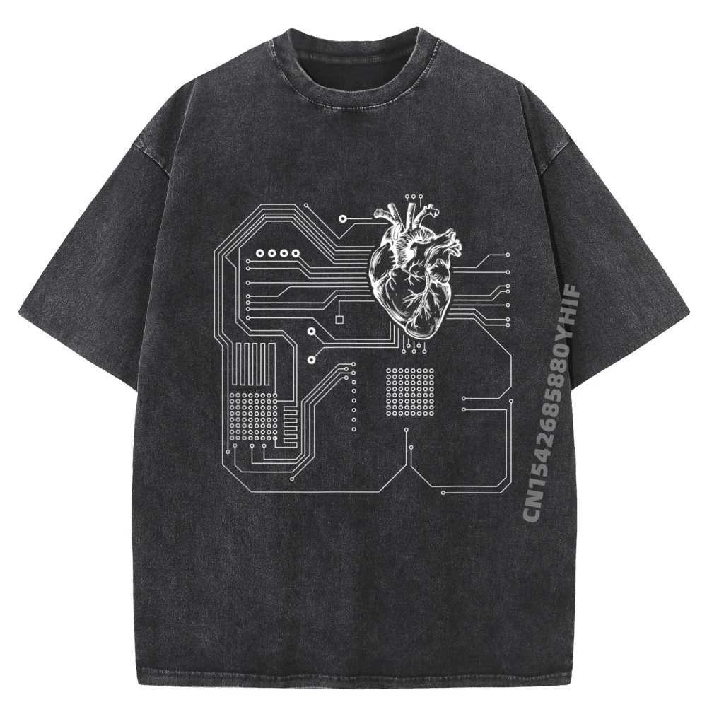

Computer Processor Microchip Technology T Shirt Men 100% Cotton Oversized Washed T Shirt Funny Graphic T Shirt For Men
